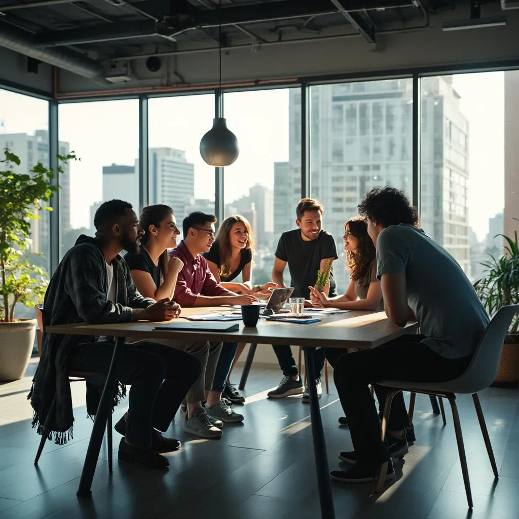 Equipo de FinanzasArg en una reunión de trabajo colaborativa